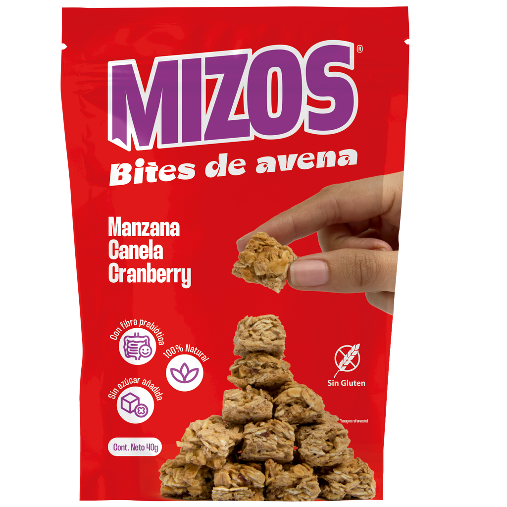 Bites avena manzana canela 40 GR MIZOS