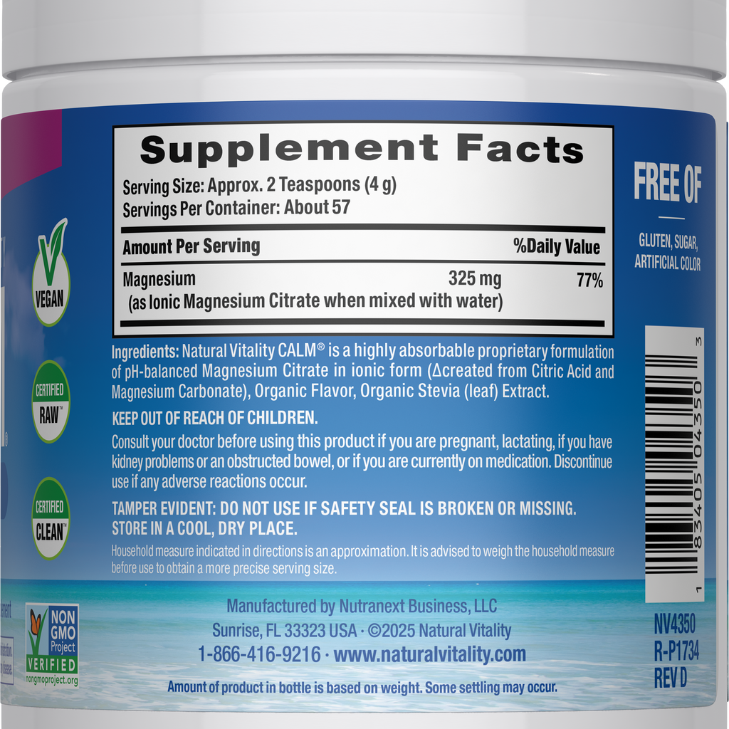 RASPBERRY LEMON EN POLVO 227 GR CALM