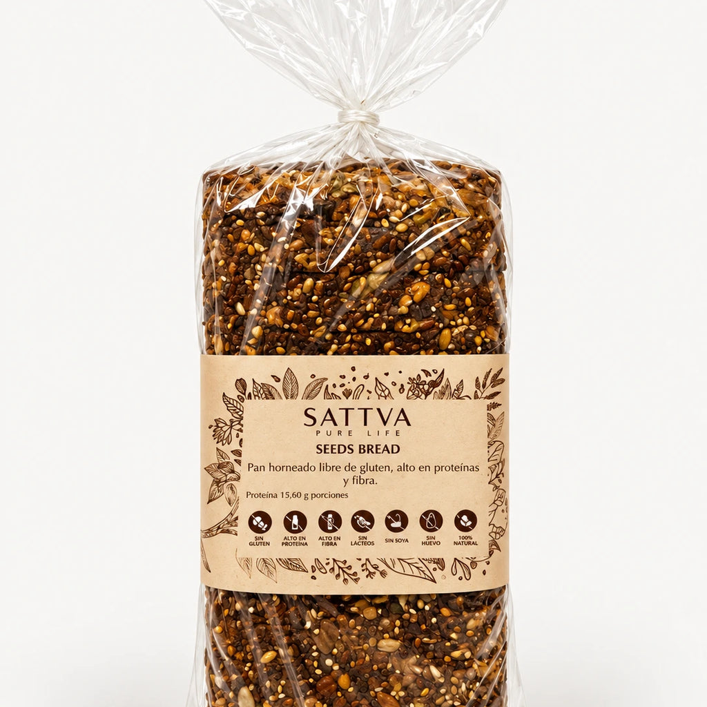 Pan Semillas Sin Gluten Clean Label 900 GR SATTVA