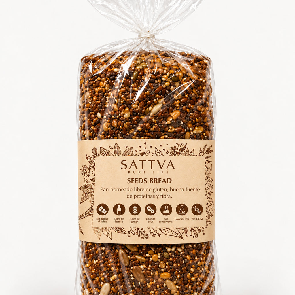 Pan Semillas Sin Gluten Clean Label 900 GR SATTVA
