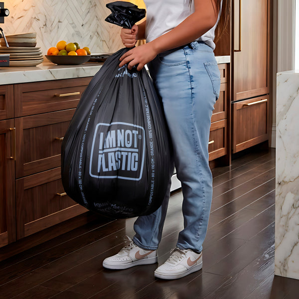 Bolsas de Basura Negra 70x90cm 10 UN I AM NOT PLASTIC