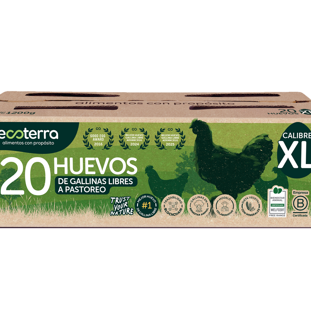 Estuche 20 huevos justos Ecoterra