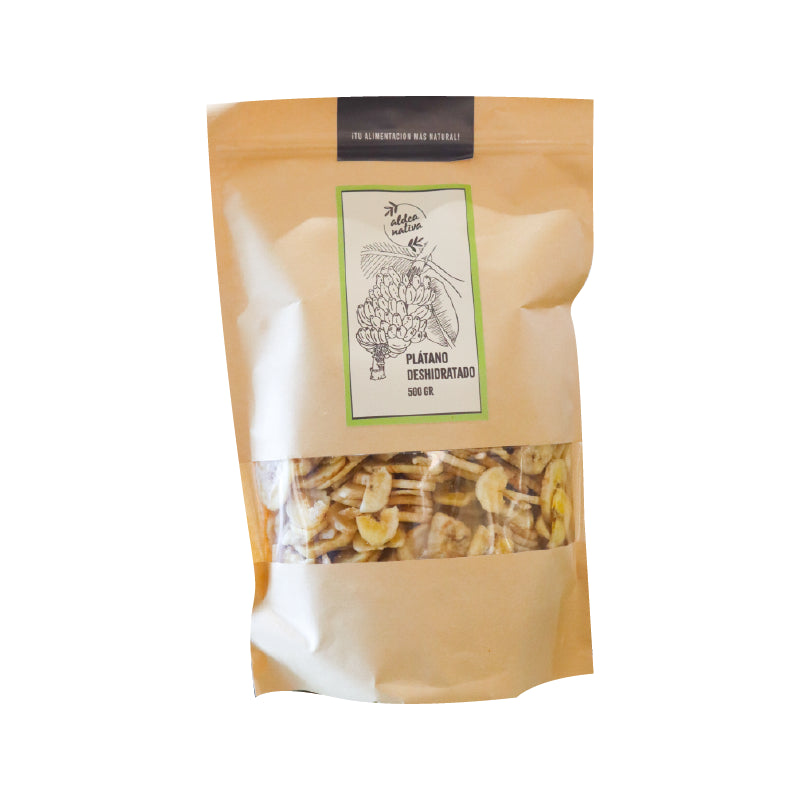 Platano deshidratado 500 gr Aldea Nativa