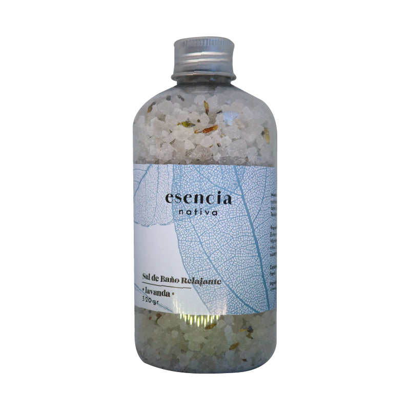 Sal de baño Lavanda 320 gr Esencia Nativa