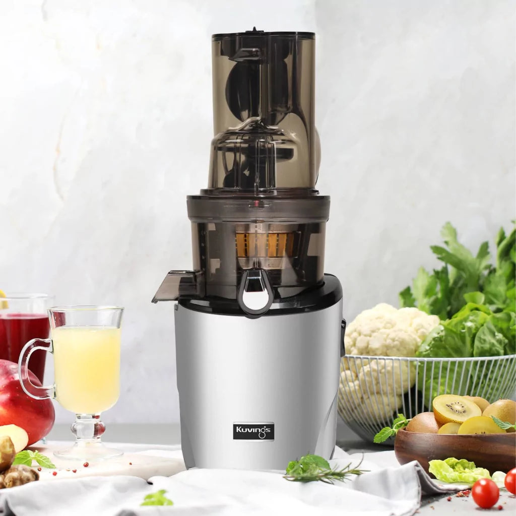 Extractor de jugos prensados en frío Revo830 plateado un Miobio