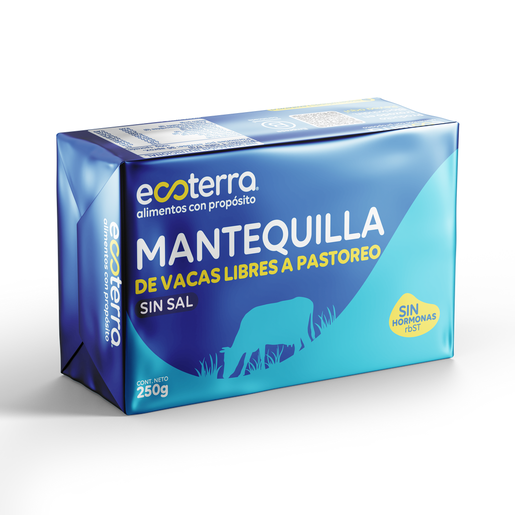 Mantequilla Sin Sal Ecoterra 250 Gr