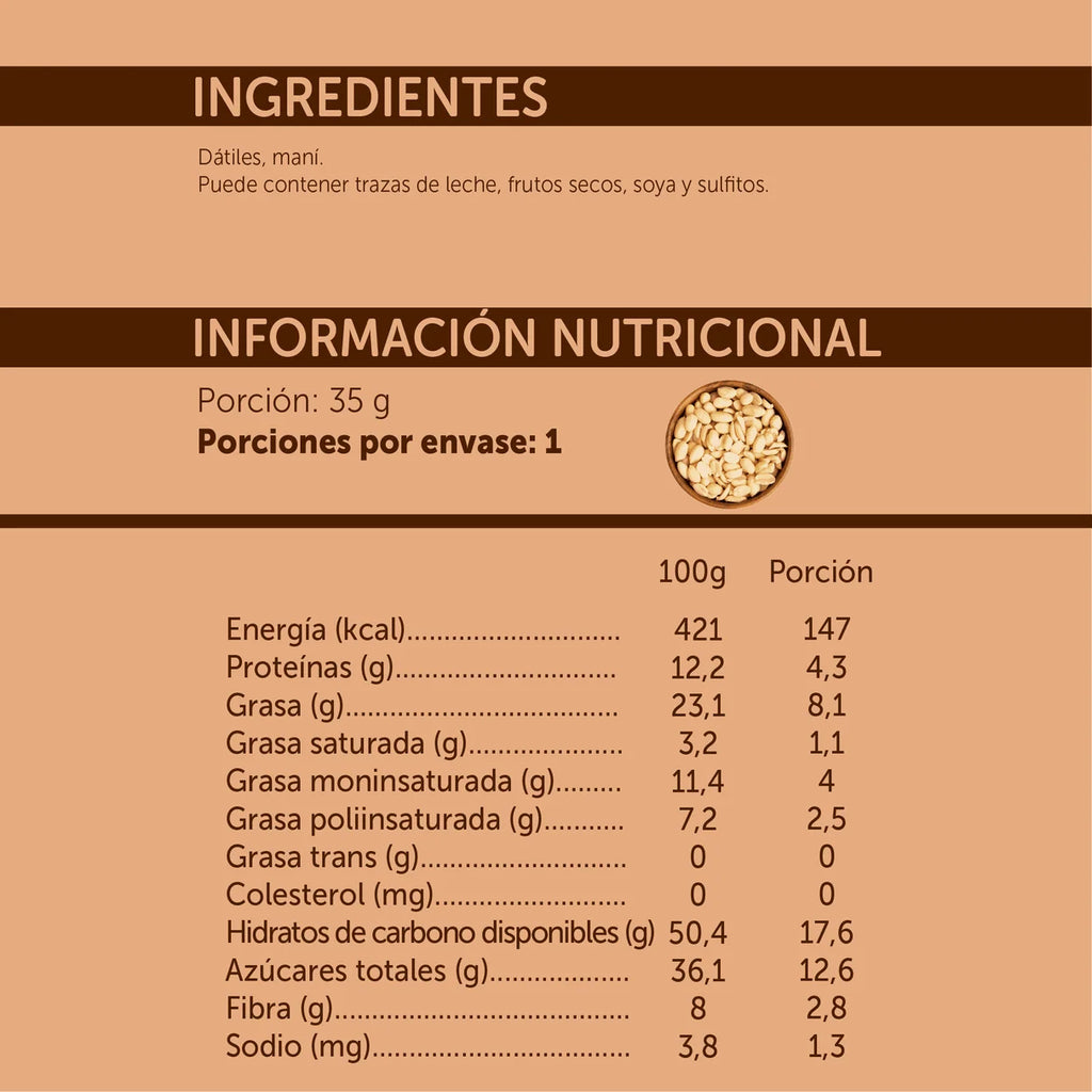 Barrita Sabor Mani 35 GR MIZOS