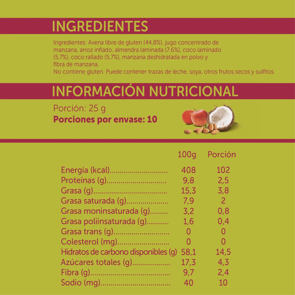 Granola Almendra y Coco 250 GR MIZOS