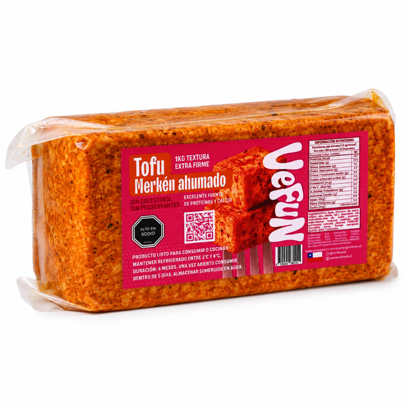 Tofu extra firme con merken ahumado 500 GR VEFUN