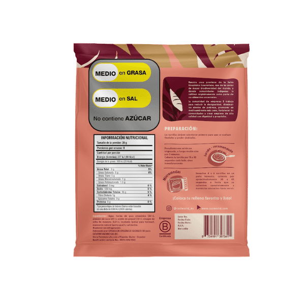 Tortillas Yuca Amazonica 224 GR CUSI