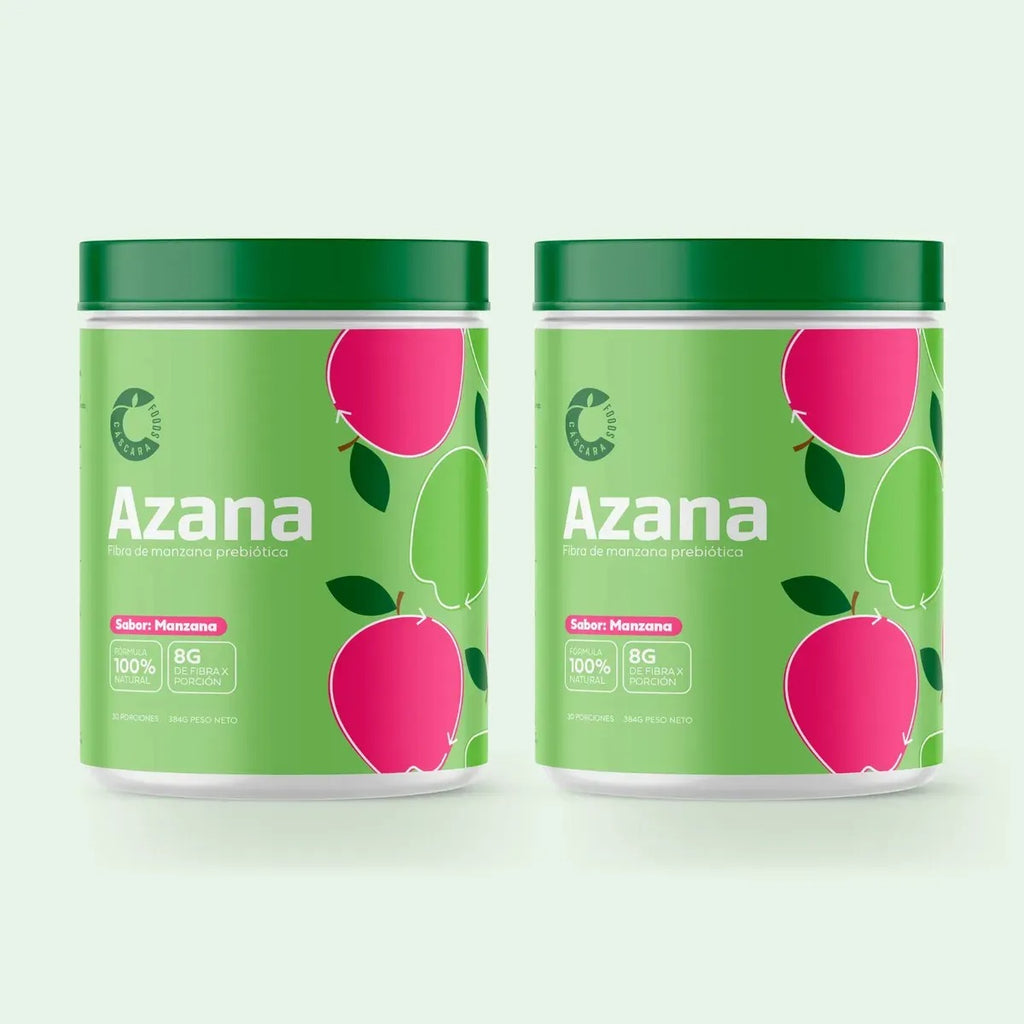 Pack 2 Azana fibra de manzana 384 gr Cascara Foods