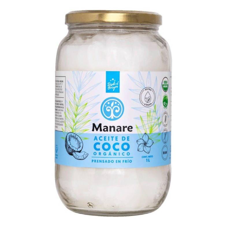 Aceite de Coco Org Manare 1 Lt - MANARE - Aldea Nativa
