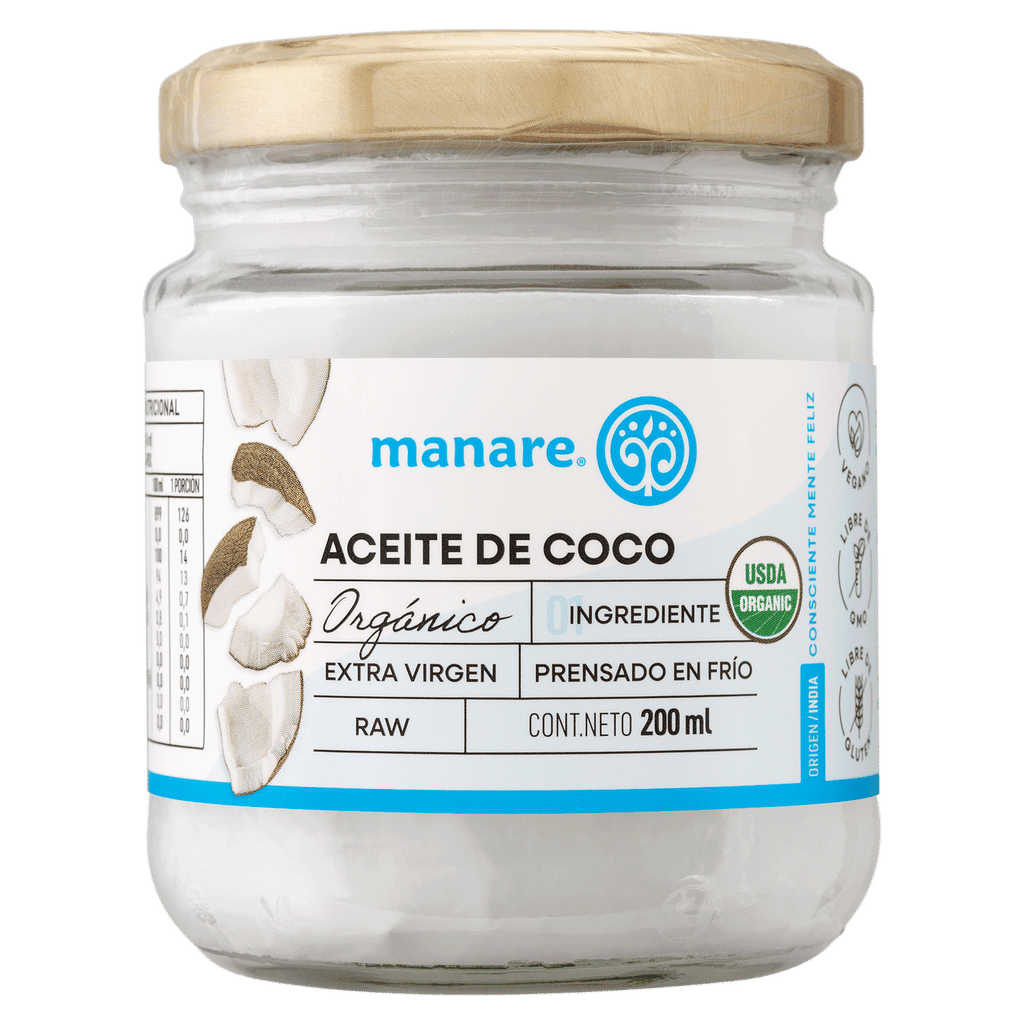 Aceite de Coco Org Manare 200 Ml - MANARE - Aldea Nativa