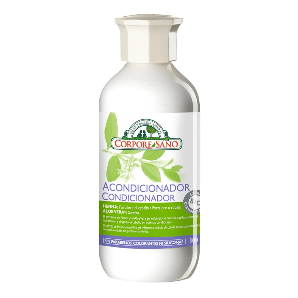 Acondicionador Henna y Aloe Vera 300ml Corpore Sano - CORPORESANO - Aldea Nativa