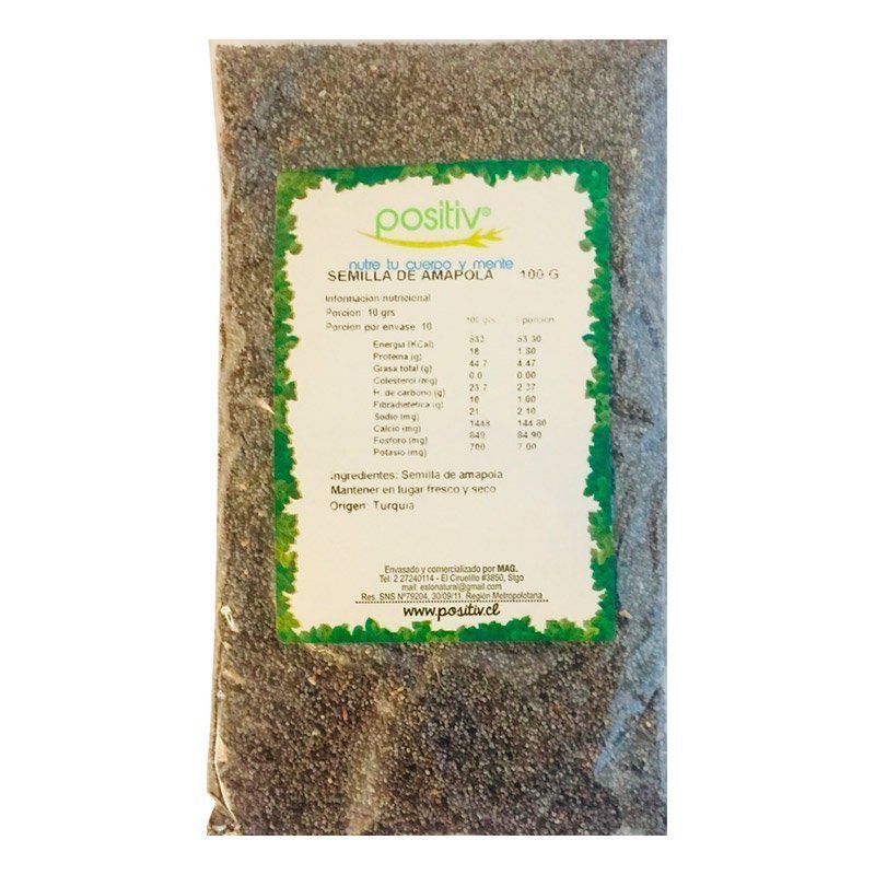 Amapolas 100 Gr - POSITIV - Aldea Nativa