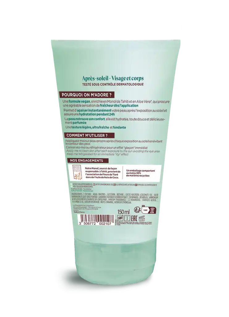 Gel After Sun Aloe Vera & Monoi de Thaiti 150 ML LOVEA
