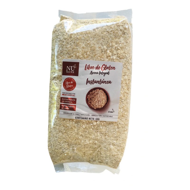 Avena instantánea sin gluten 1 kg Nuterra - NUTERRA - Aldea Nativa