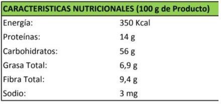 Avena Org Integral Sin Gluten 500 Gr - RICORGANICO - Aldea Nativa