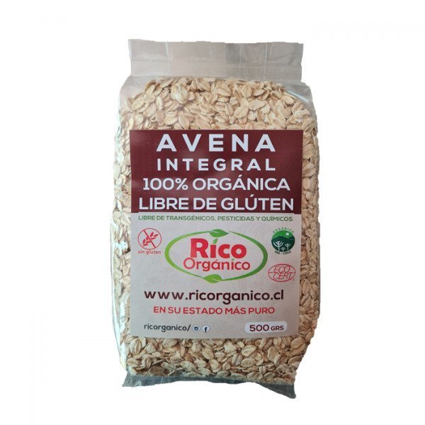 Avena Org Integral Sin Gluten 500 Gr - RICORGANICO - Aldea Nativa