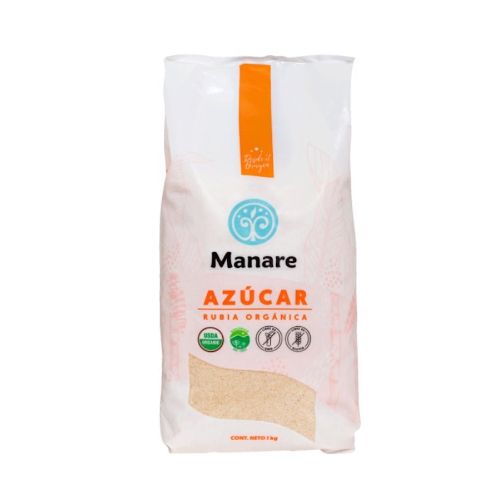 Azúcar Rubia Orgánica Manare 1 Kg - MANARE - Aldea Nativa