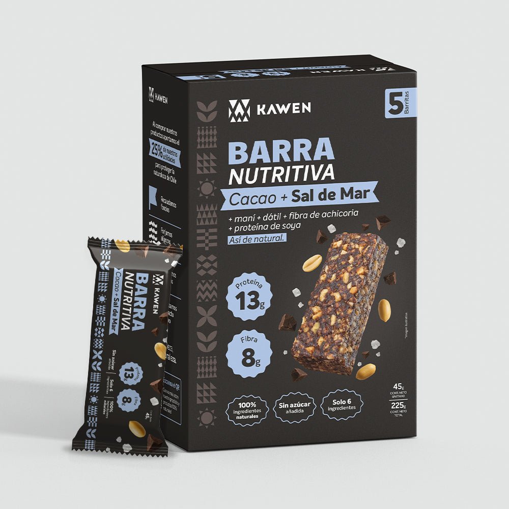 Barra cacao mani­ sal de mar Caja 5 un Kawen - KAWEN - Aldea Nativa