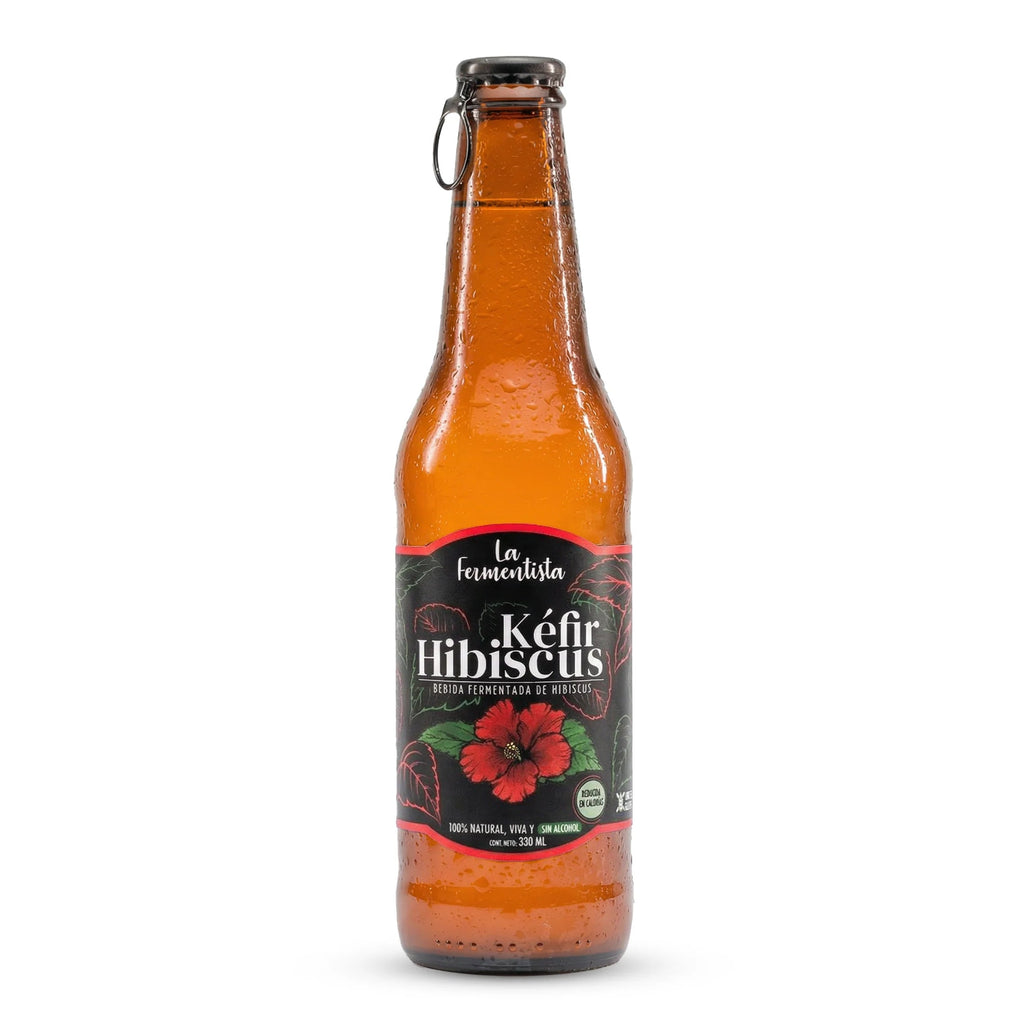 Bebida aquakefir hibiscus 330 ML LA FERMENTISTA - LA FERMENTISTA - Aldea Nativa