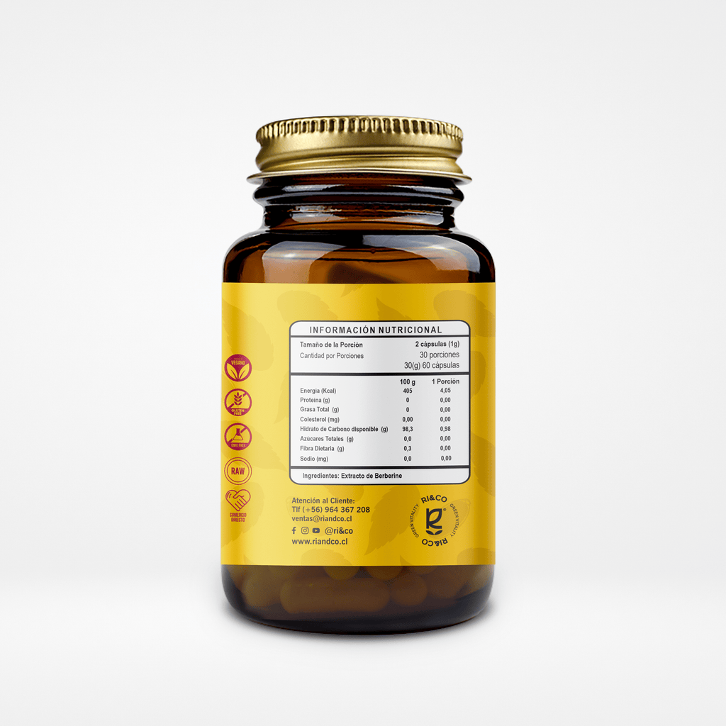 Berberine 60 cap Ri&Co - RI&CO - Aldea Nativa
