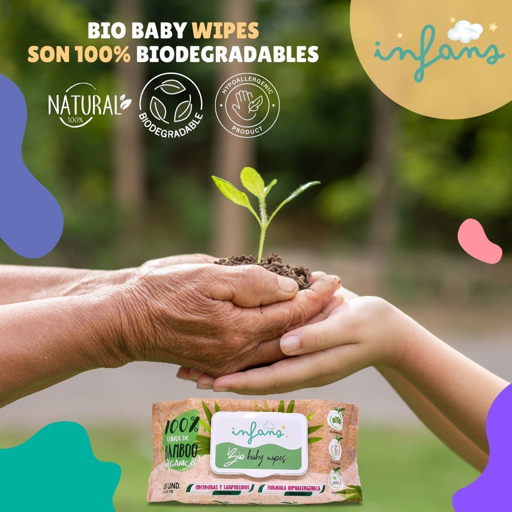 Bio Baby Wipes Infans 80 Un - INFANS - Aldea Nativa