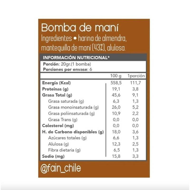 Bomba de Mani Fain 120 Gr - FAIN - Aldea Nativa