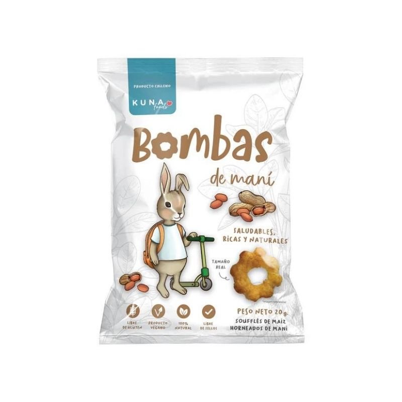 Bombas De Mani Kuna Foods 20 Gr - KUNA FOODS - Aldea Nativa