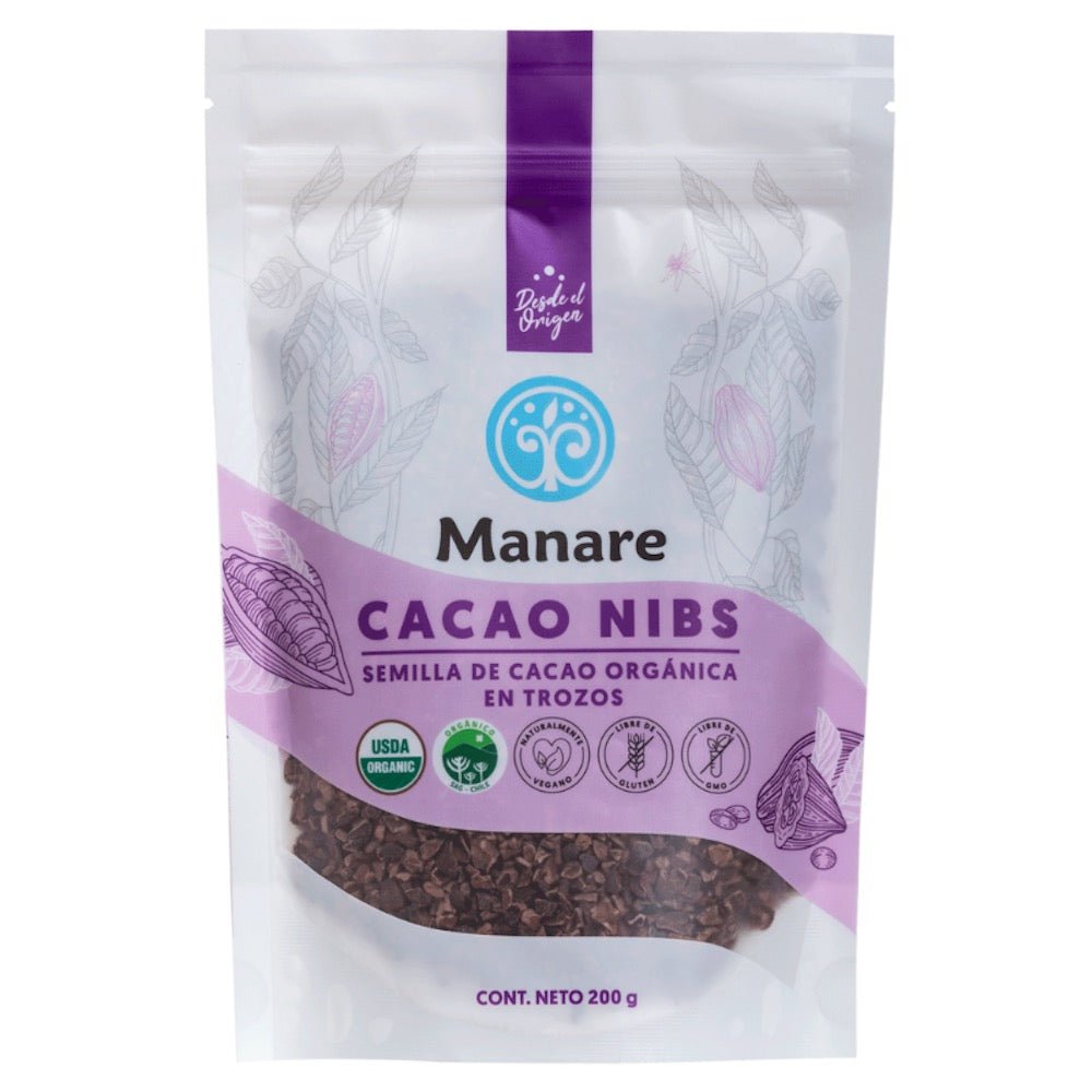 Cacao Nibs Org Raw Manare 200 Gr - MANARE - Aldea Nativa