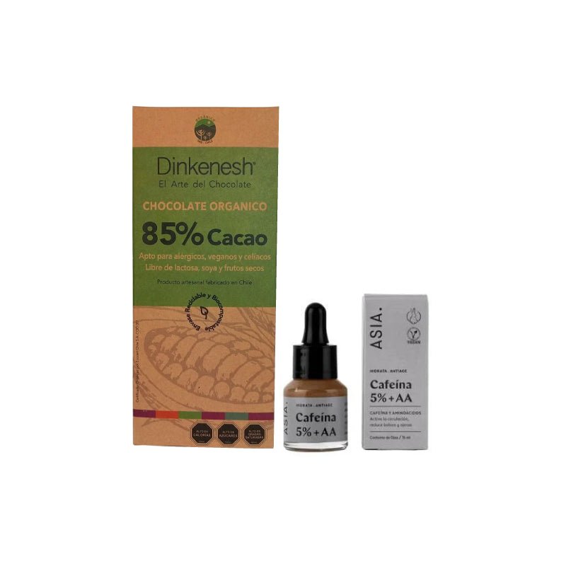 Cafeina facial + Chocolate - Packs convenientes - Aldea Nativa