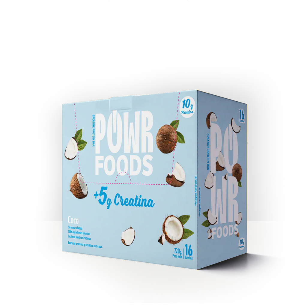 Barra creatine protein coco caja 16 UN POWER FOODS