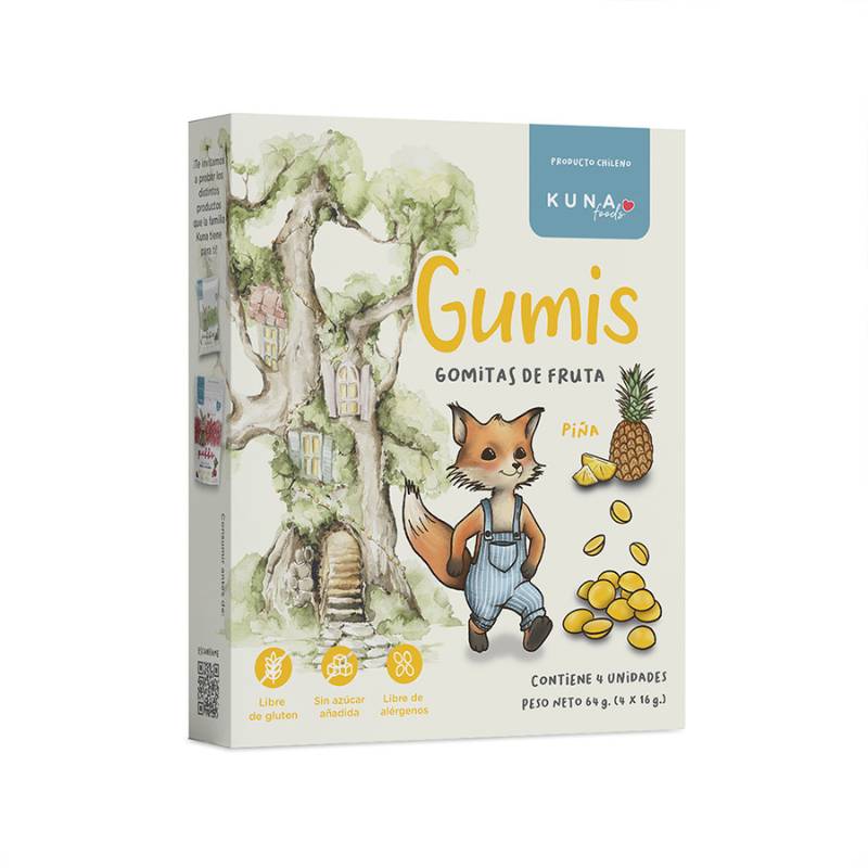 Caja Gomitas Piña Kuna Foods 4 Un - KUNA FOODS - Aldea Nativa