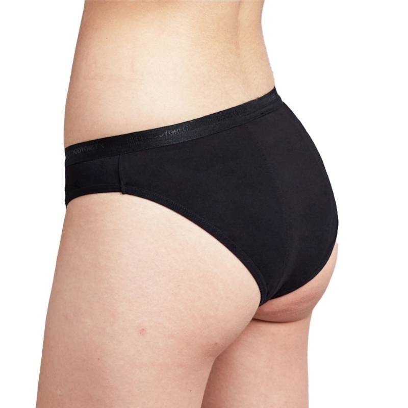 Calzon Menstrual Bikini Moderado M Negro Bloodygreen - BLOODYGREEN - Aldea Nativa