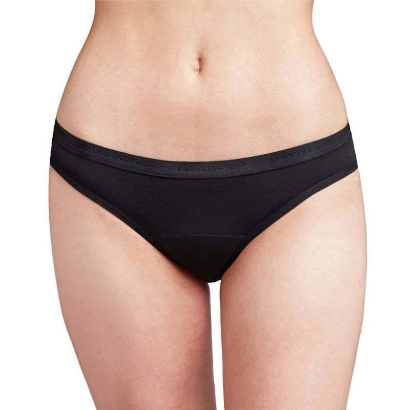Calzon Menstrual Bikini Moderado Xl Negro Bloodygreen - BLOODYGREEN - Aldea Nativa