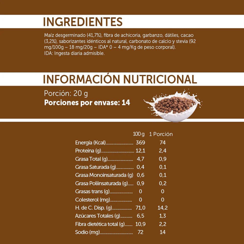 Cereal chocolate 290 gr Mizos - MIZOS - Aldea Nativa
