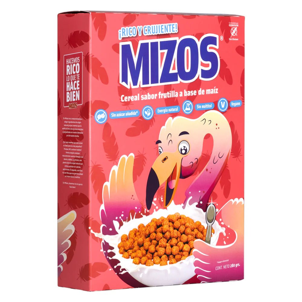 Cereal frutilla 280 gr Mizos - MIZOS - Aldea Nativa