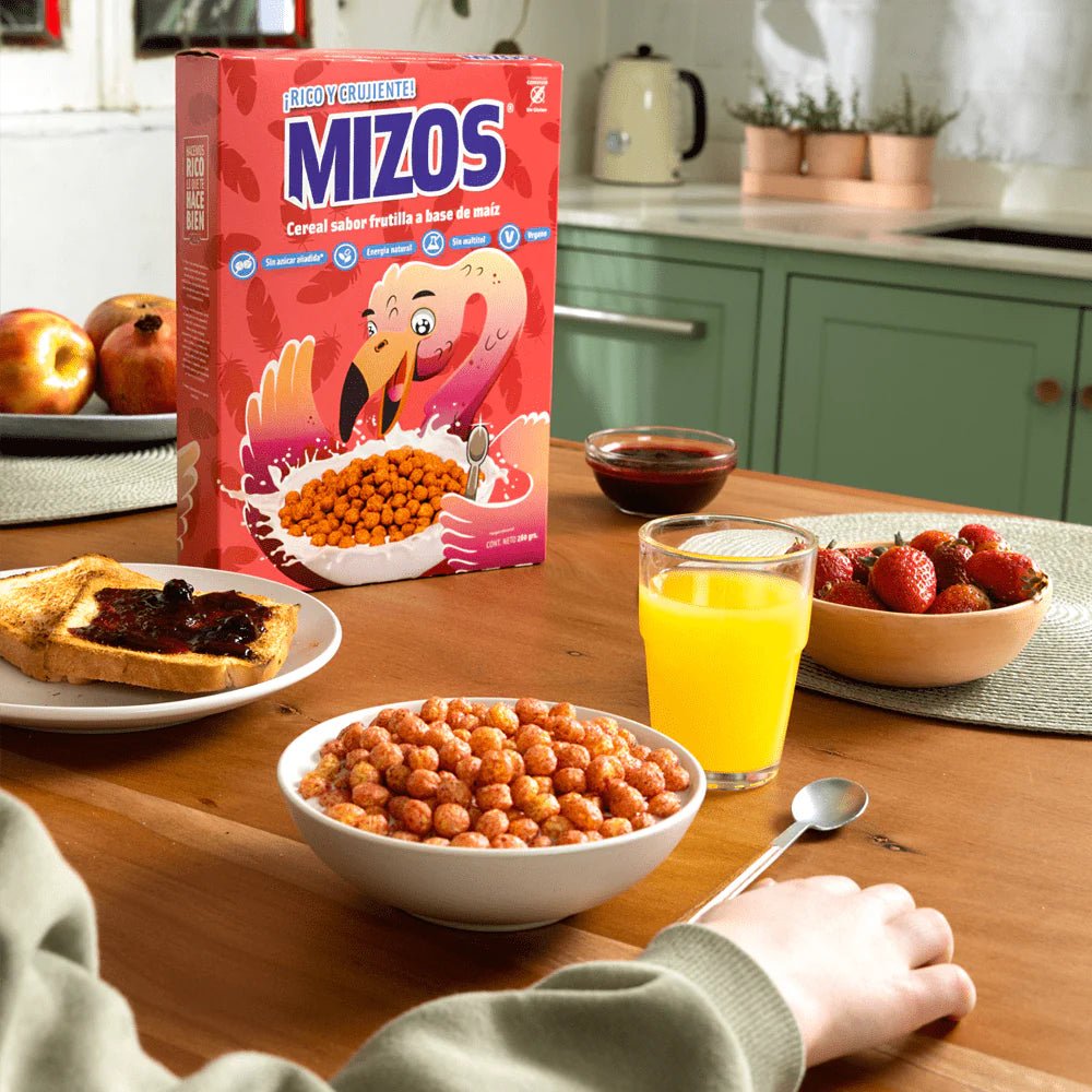 Cereal frutilla 280 gr Mizos - MIZOS - Aldea Nativa