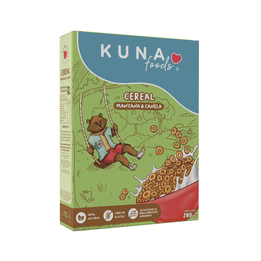 Cereal Manzana Canela 280 GR KUNA FOODS