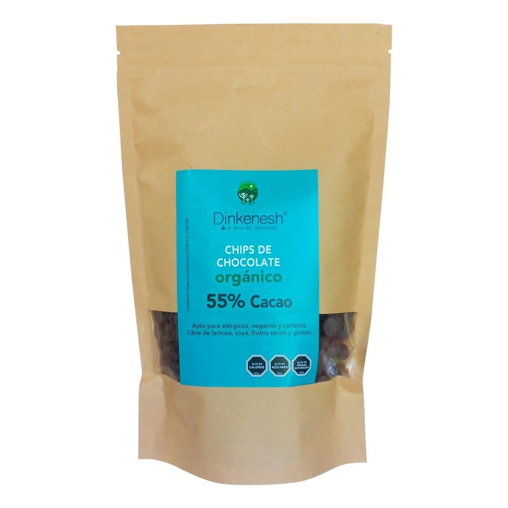 Chips De Chocolate 55% Cacao 500 Gr - DINKENESH - Aldea Nativa