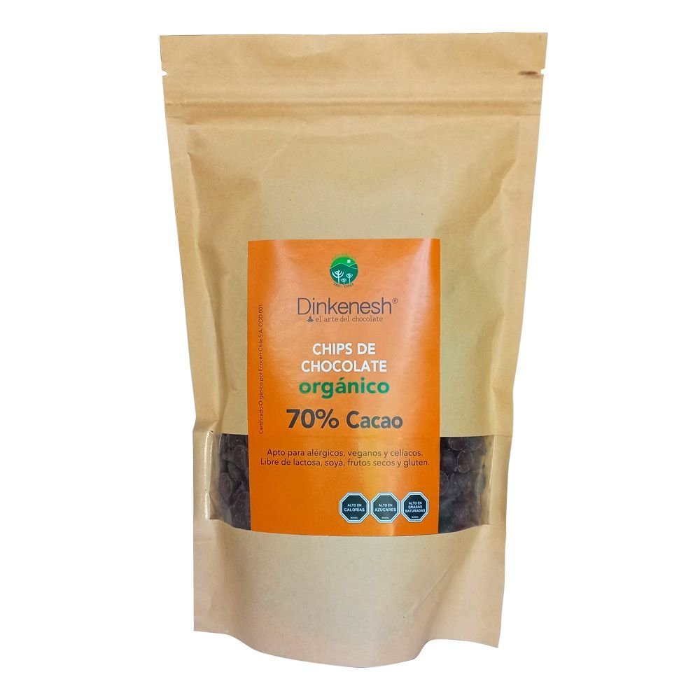 Chips De Chocolate 70% Cacao 500 Gr - DINKENESH - Aldea Nativa