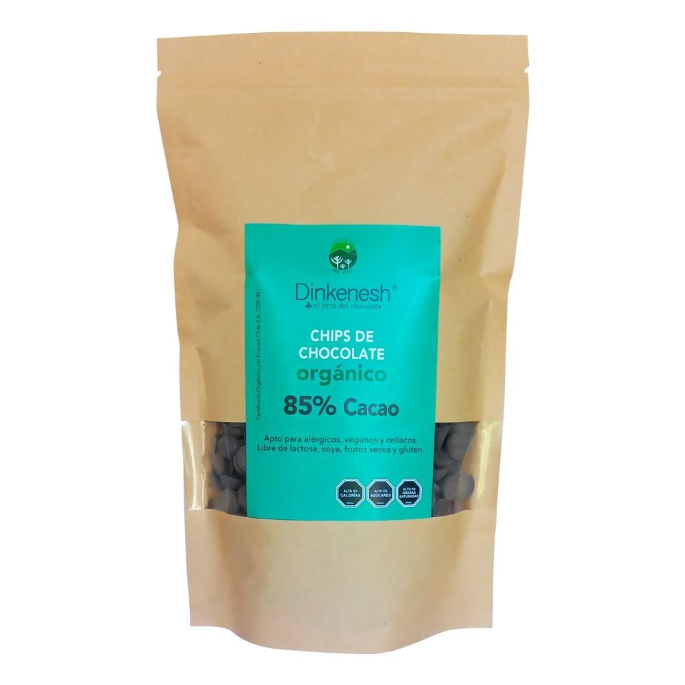 Chips De Chocolate 85% Cacao 500 Gr - DINKENESH - Aldea Nativa