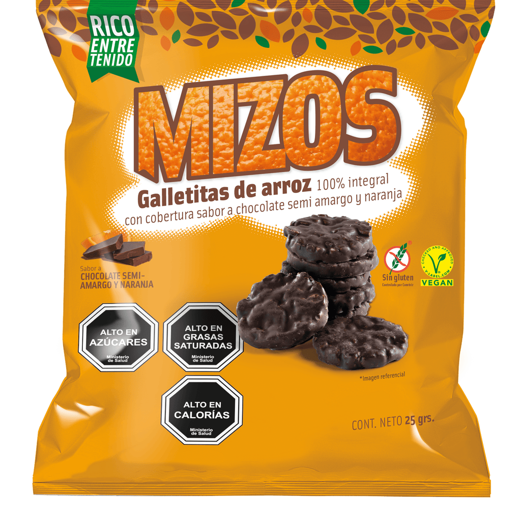 Chocolate Naranja Mizos 25 Gr - MIZOS - Aldea Nativa