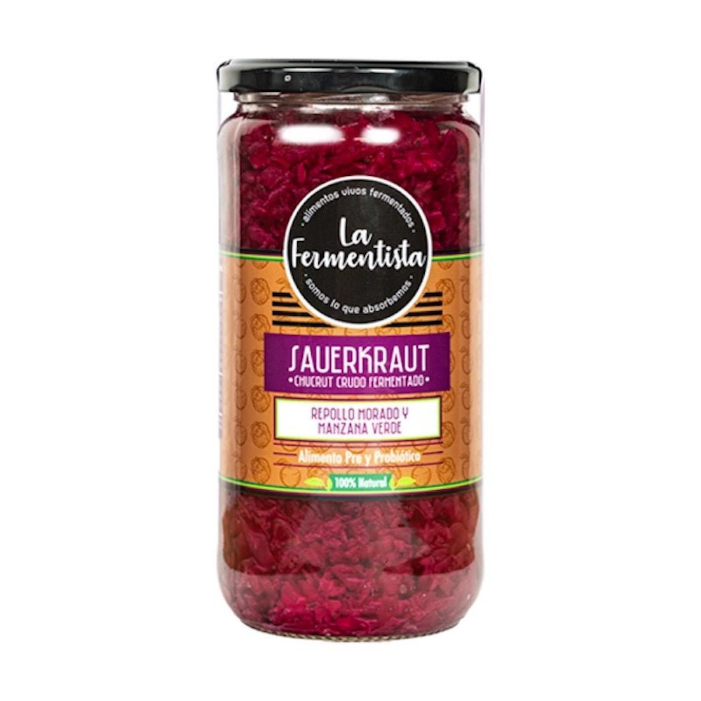 Chucrut Repollo Morado La Fermentista 680 Gr - LA FERMENTISTA - Aldea Nativa