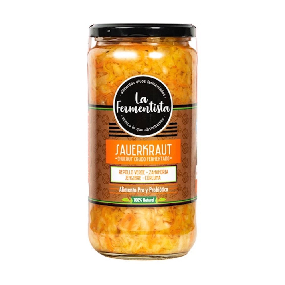 Chucrut Zanahoria Jengibre La Fermentista 680 Gr - LA FERMENTISTA - Aldea Nativa