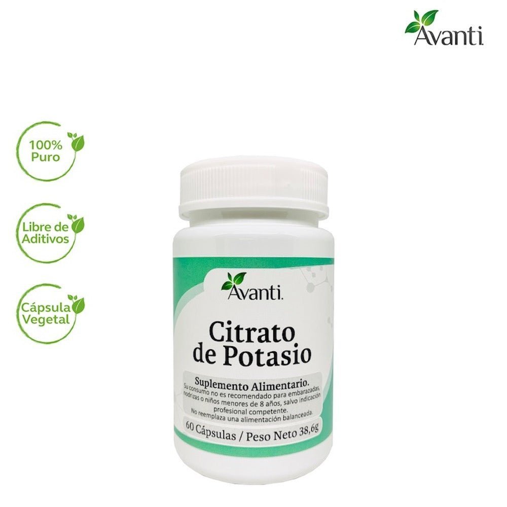 Citrato De Potasio 60 Cap - AVANTI - Aldea Nativa