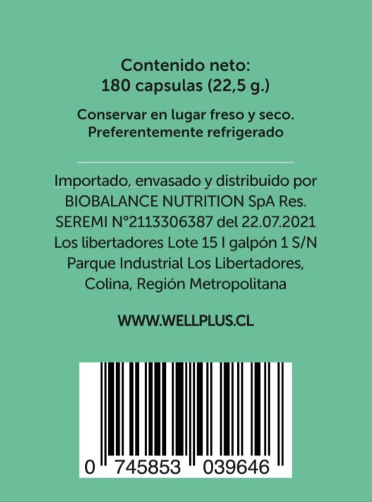 Co Q10 Liposomal Wellplus 180 Cap - WELLPLUS - Aldea Nativa