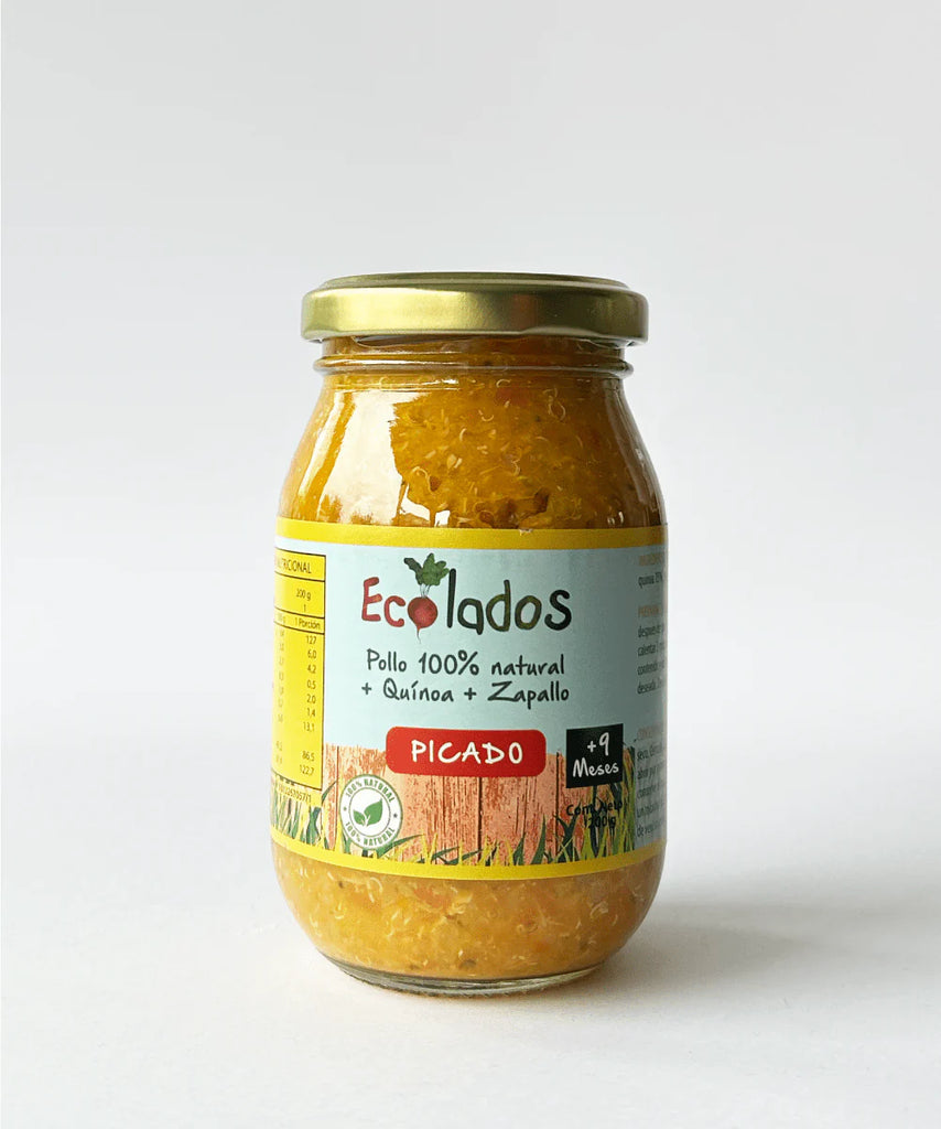 Colado Pollo 100% Natural con Quinoa y Zapallo 200 GR ECOLADOS