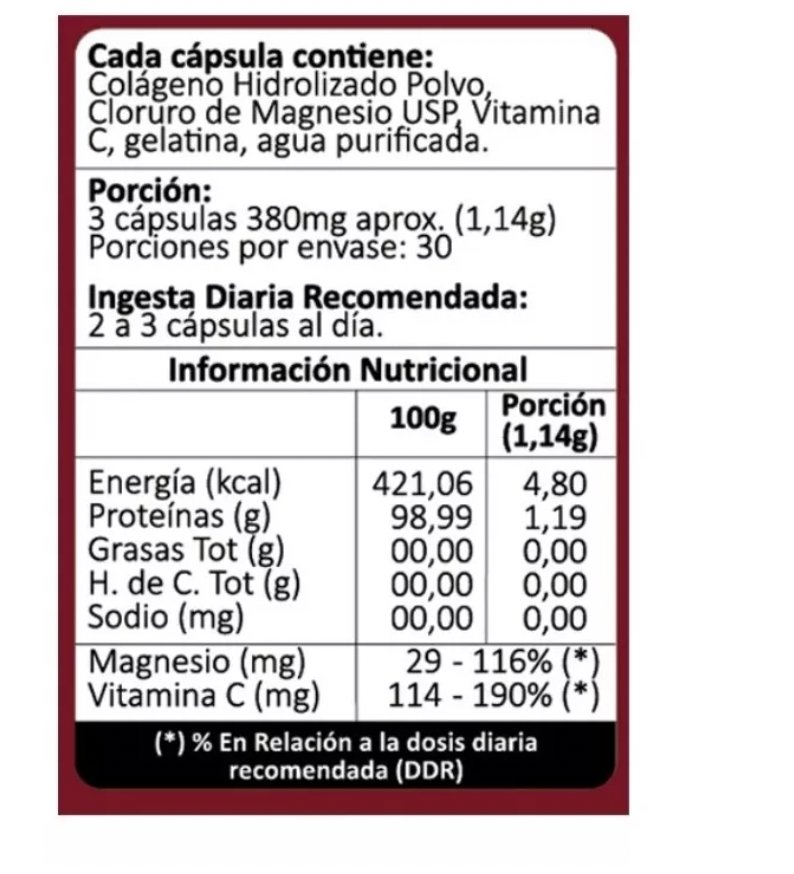Colágeno Con Magnesio Y Vitamina C 90 Cap - AVANTI - Aldea Nativa